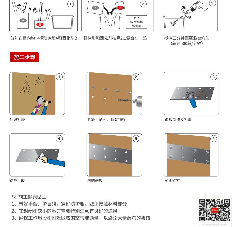 包钢武陟粘钢加固施工过程